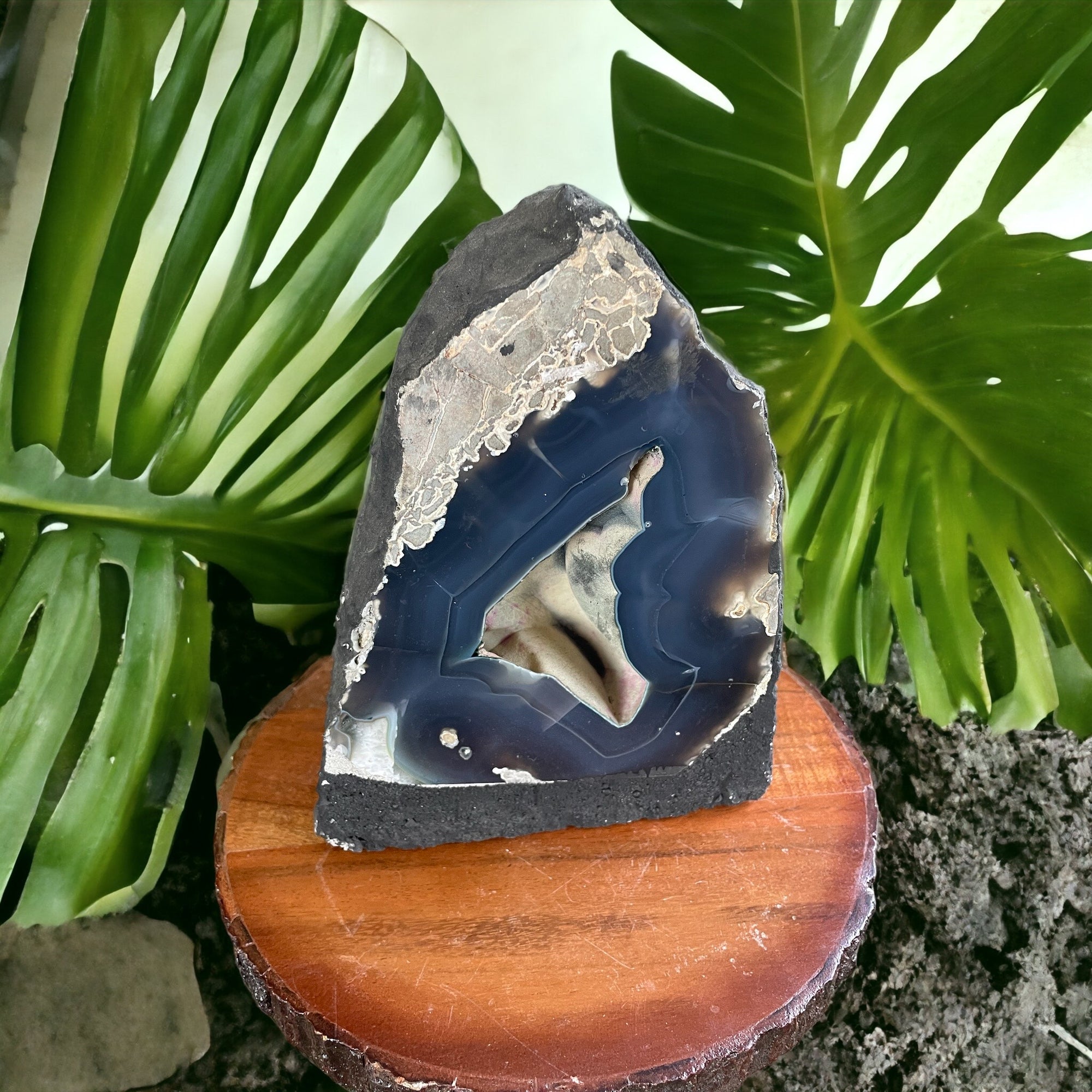 Blue Agate geode